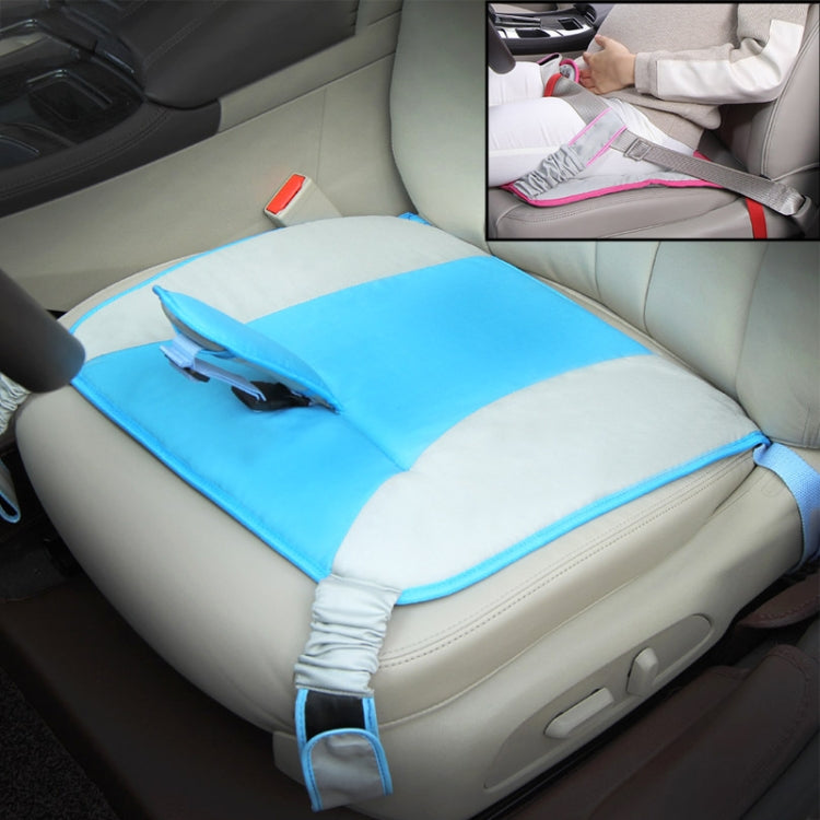 Car Safety Seat Protective Pad with Clip Back Abdominal Belt for Pregnant Woman (Sky Blue) - Seat Belts & Padding by buy2fix | Online Shopping UK | buy2fix