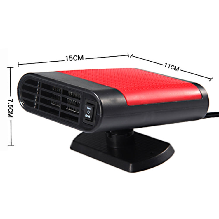 Car Heater Hot Cool Fan Windscreen Window Demister Defroster DC 24V, Ordinary Version(Red) - Heating & Fans by buy2fix | Online Shopping UK | buy2fix