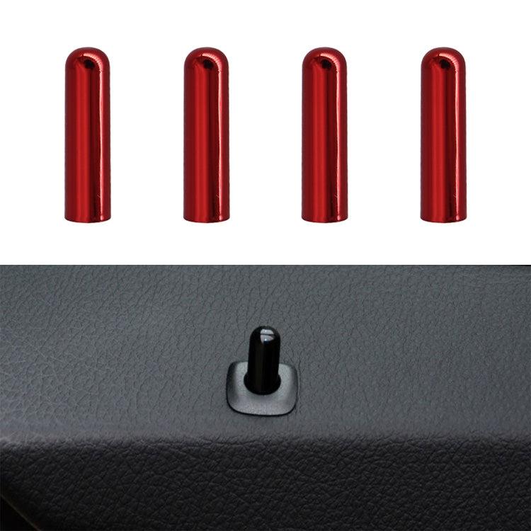 4 PCS Car Unlock Cover Door Bolt Door Handle for BMW X1 / X6(Red) - In Car by buy2fix | Online Shopping UK | buy2fix