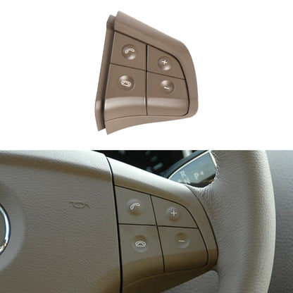 Car Right Side 4-button Steering Wheel Switch Buttons Panel 1648200110 for Mercedes-Benz W164, Left Driving (Coffee) - In Car by buy2fix | Online Shopping UK | buy2fix
