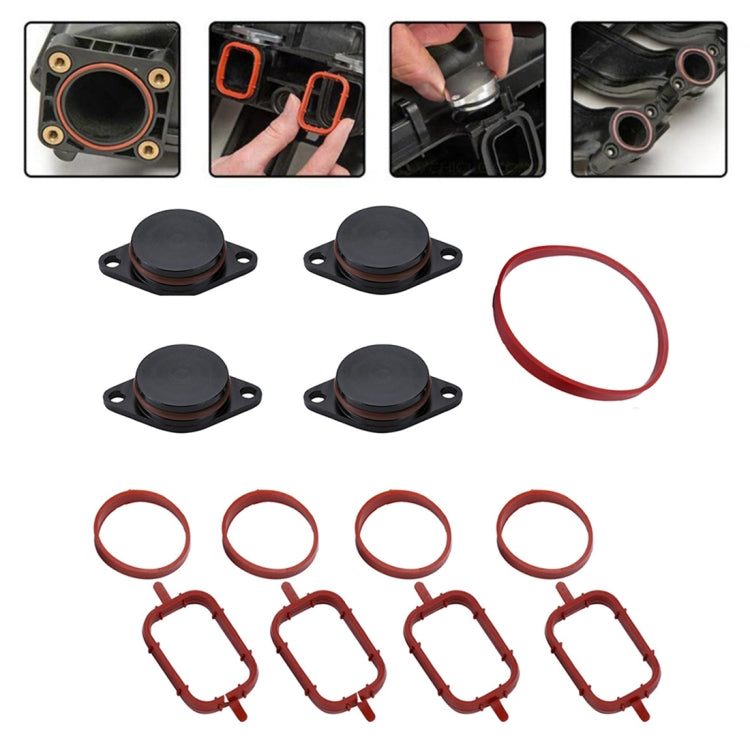4x33mm Car Swirl Flap Air Intake Aluminum Gasket Remove Repair Kit(Black) - In Car by buy2fix | Online Shopping UK | buy2fix