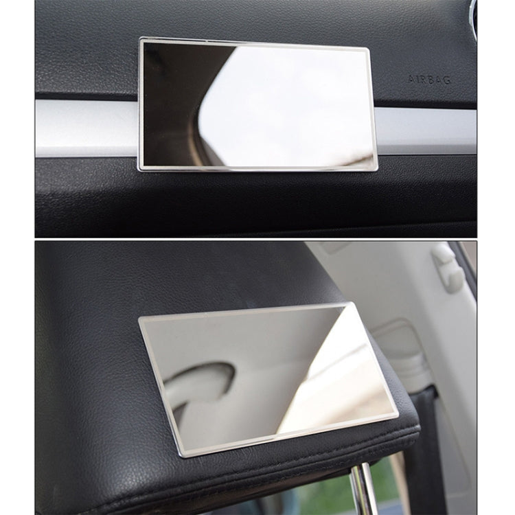 Portable Car Sunshade Makeup Mirror Stainless Steel Vanity Mirror, Size: 150 x 80mm -  by buy2fix | Online Shopping UK | buy2fix