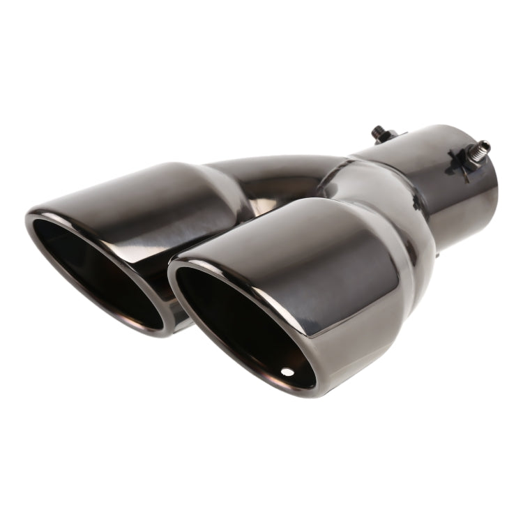 Universal Car Styling Stainless Steel Straight Exhaust Tail Muffler Tip Pipe, Inside Diameter: 7.2cm (Grey) - In Car by buy2fix | Online Shopping UK | buy2fix