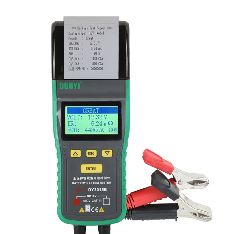 DUOYI DY2015B Car 12V Battery Tester - Electronic Test by DUOYI | Online Shopping UK | buy2fix