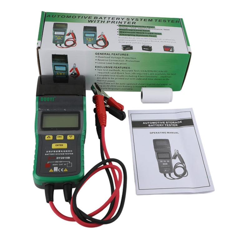 DUOYI DY2015B Car 12V Battery Tester - Electronic Test by DUOYI | Online Shopping UK | buy2fix