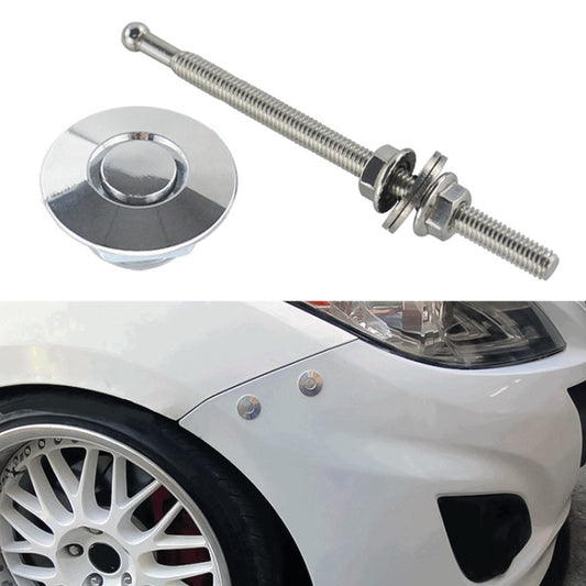 100mm Stainless Steel Quick-pins Push Button Billet Hood Pins Lock Clip Kit(Silver) - In Car by buy2fix | Online Shopping UK | buy2fix
