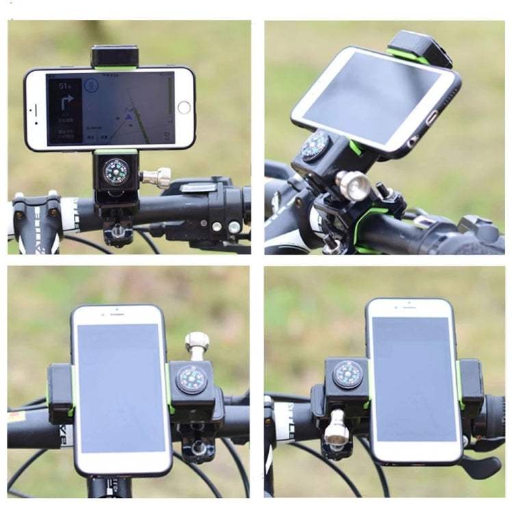 Bicycle / Motorcycle Anti-theft Anti-take Off Mobile Phone Holder without Light (Green) - Outdoor & Sports by buy2fix | Online Shopping UK | buy2fix