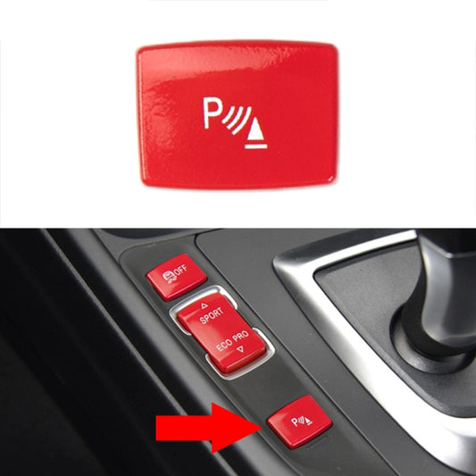 For BMW 3 Series Left Driving Car Central Control Multi-function Radar Button 6131 9252 912(Red) - In Car by buy2fix | Online Shopping UK | buy2fix