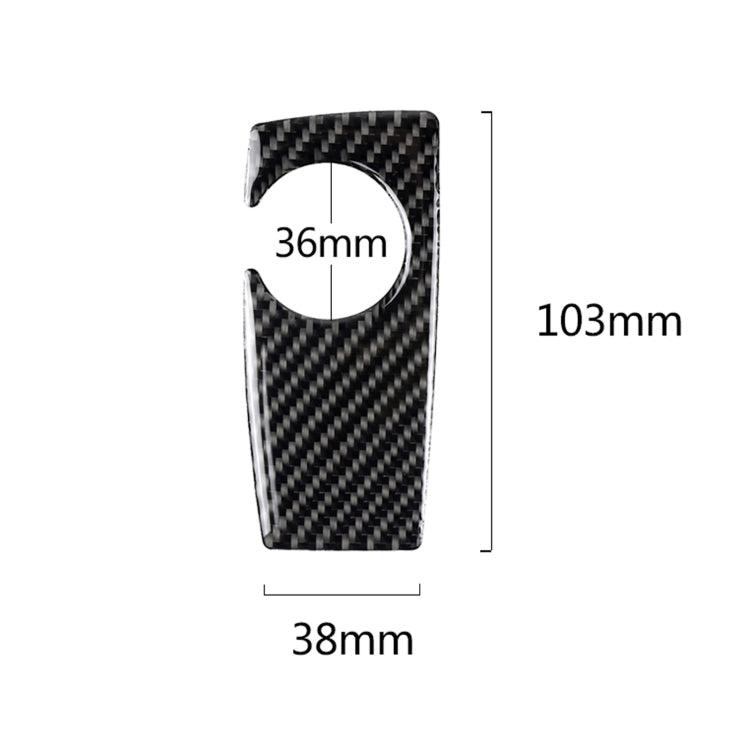 Carbon Fiber Car Handbrake Below Panel Decorative Sticker for BMW 5 Series F07 F10 F25 F26 / GT X3 X4 2009-2016,Sutible for Right Driving - In Car by buy2fix | Online Shopping UK | buy2fix