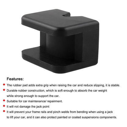 2 PCS Car Jack Pad Adapter Rubber Jack Pads Slotted Frame - In Car by buy2fix | Online Shopping UK | buy2fix