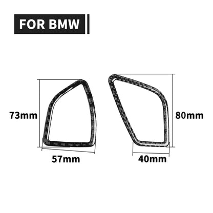 2 PCS Car Carbon Fiber Dashboard Air Outlet Decorative Sticker for BMW 3 Series F30 2013-2018 / 3GTSeries F34 2013-2017, Right Drive -  by buy2fix | Online Shopping UK | buy2fix