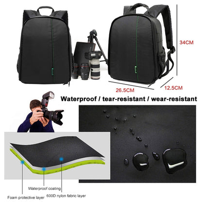 INDEPMAN DL-B012 Portable Outdoor Sports Backpack Camera Bag for GoPro, SJCAM, Nikon, Canon, Xiaomi Xiaoyi YI, Size: 27.5 * 12.5 * 34 cm(Grey) - Camera Accessories by INDEPMAN | Online Shopping UK | buy2fix