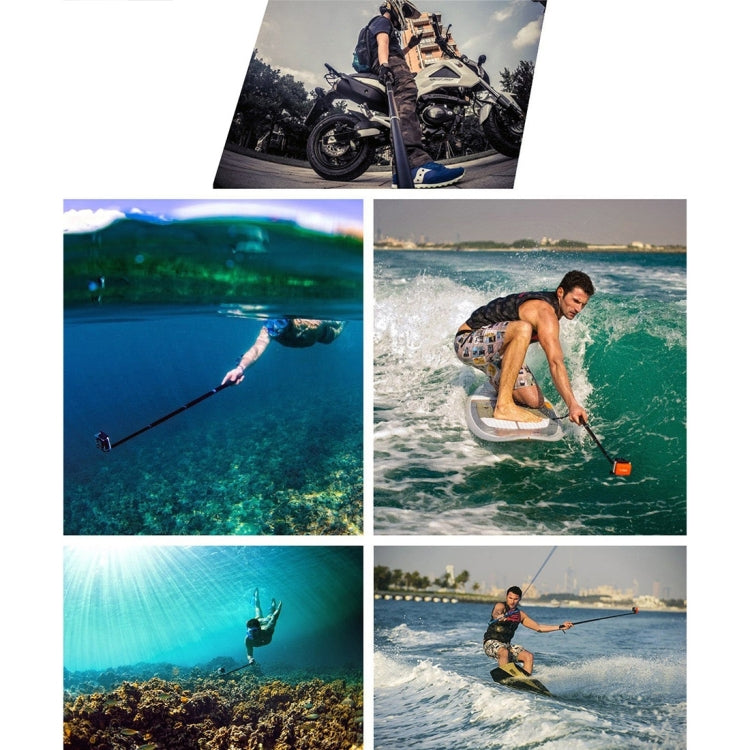 Anti-skid Extendable Self-portrait Handheld Diving Telescopic Monopod Holder Set with Phone Remote Controller & Tripod & Phone Holder for GoPro & Xiaoyi Camera & Smartphones, Full Length Max: about 1m(Black) - DJI & GoPro Accessories by buy2fix | Online Shopping UK | buy2fix