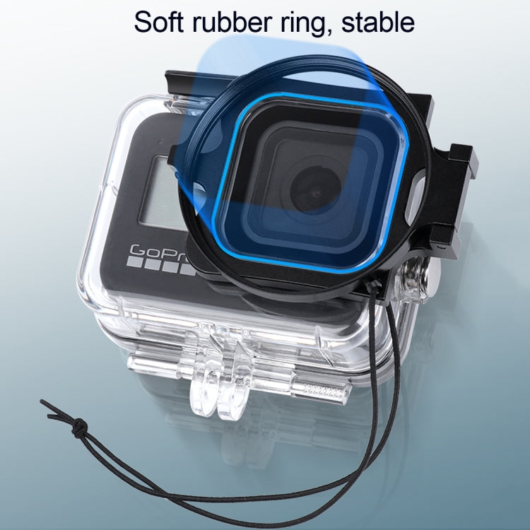 RUIGPRO for GoPro HERO8 Professional 58mm 16X Macro Lens Dive Housing Filter + Dive Housing Waterproof Case with Filter Adapter Ring & Lens Cap - DJI & GoPro Accessories by RUIGPRO | Online Shopping UK | buy2fix