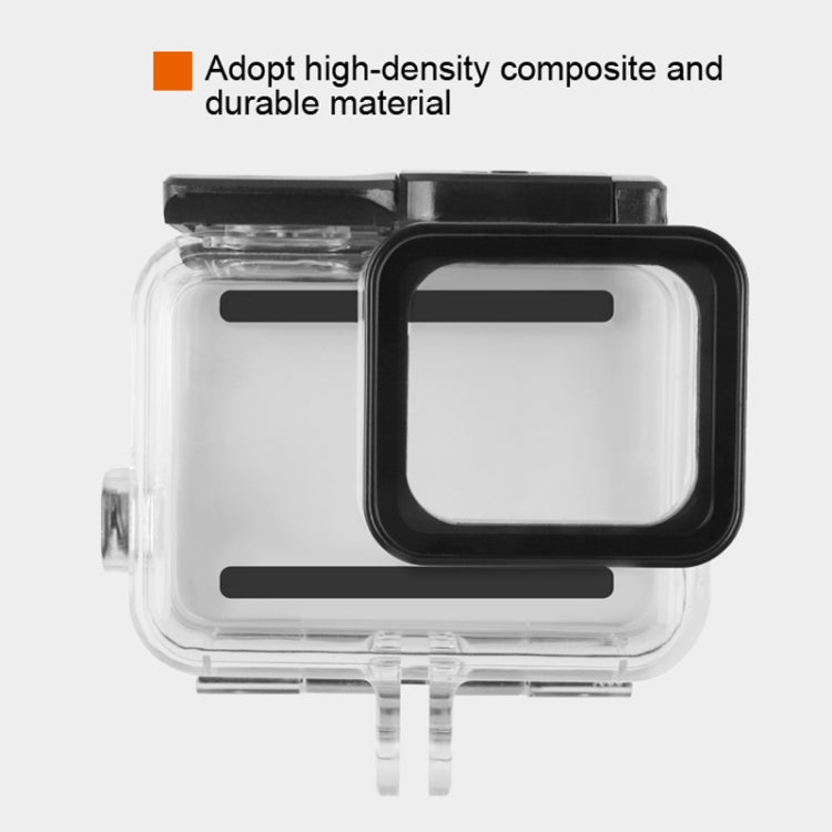 45m Waterproof Housing Protective Case + Touch Screen Back Cover for GoPro NEW HERO /HERO6 /5, with Buckle Basic Mount & Screw & (Purple, Red, Pink) Filters, No Need to Remove Lens (Transparent) - DJI & GoPro Accessories by buy2fix | Online Shopping UK | buy2fix