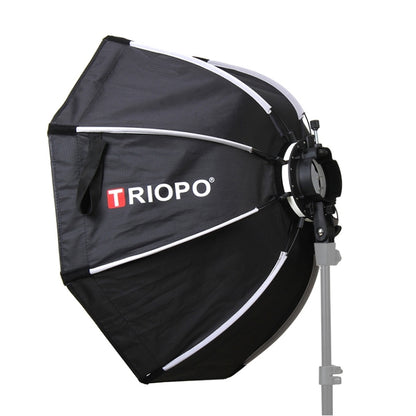 TRIOPO KX90 90cm Dome Speedlite Flash Octagon Parabolic Softbox Diffuser (Black) - Camera Accessories by TRIOPO | Online Shopping UK | buy2fix