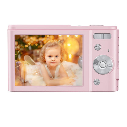 DC311 2.4 inch 36MP 16X Zoom 2.7K Full HD Digital Camera Children Card Camera, EU Plug(Pink) - Consumer Electronics by buy2fix | Online Shopping UK | buy2fix
