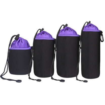 4 in 1 SLR Camera Lens Bag Micro Single Lens Bag Lens Inner Bile Bag Waterproof Protective Case Plus Velvet Thickening (Purple) - Camera Accessories by buy2fix | Online Shopping UK | buy2fix