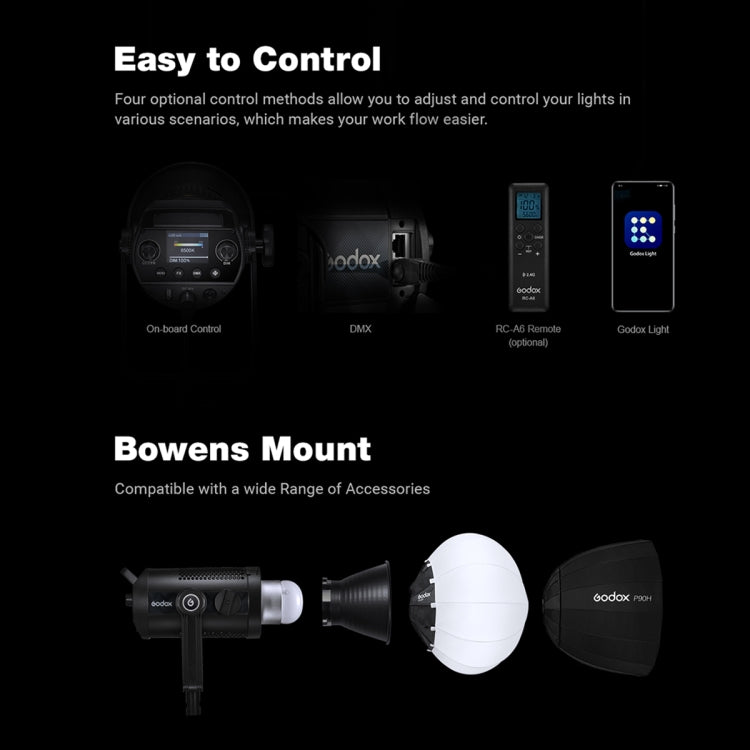 Godox  AD600 Pro 200W 2800-6500K Bi Bi-Color LED Video Light(AU Plug) - Camera Accessories by Godox | Online Shopping UK | buy2fix