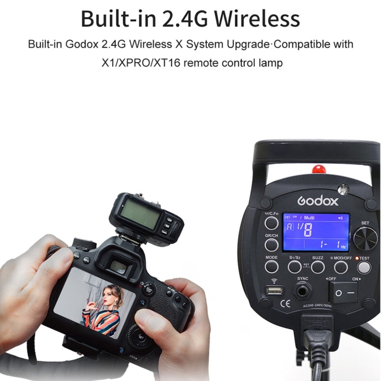 Godox QT600IIM 600Ws 1/8000s High Speed  Strobe Studio Flash Light(EU Plug) - Camera Accessories by Godox | Online Shopping UK | buy2fix