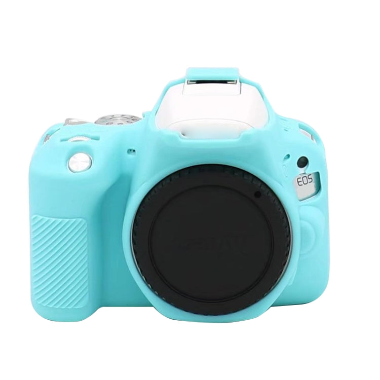 For Canon EOS 250D Soft Silicone Protective Case (Blue) - Camera Accessories by buy2fix | Online Shopping UK | buy2fix