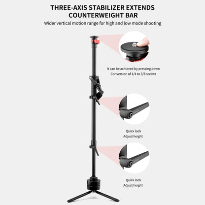 YELANGU B4 Handheld Stabilizer (Black) - Camera Stabilizer by YELANGU | Online Shopping UK | buy2fix