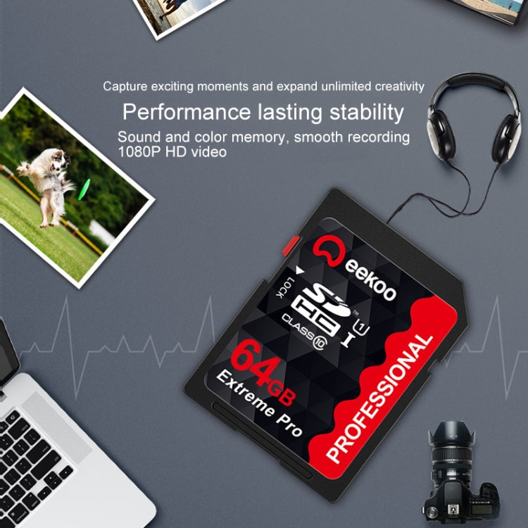 eekoo 64GB High Speed Class 10 SD Memory Card for All Digital Devices with SD Card Slot - SD Card by eekoo | Online Shopping UK | buy2fix