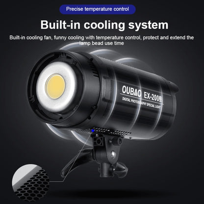 TRIOPO EX-200W Studio Flash Built-in Dissipate Heat System with EX-200III LED Single Light - Camera Accessories by TRIOPO | Online Shopping UK | buy2fix