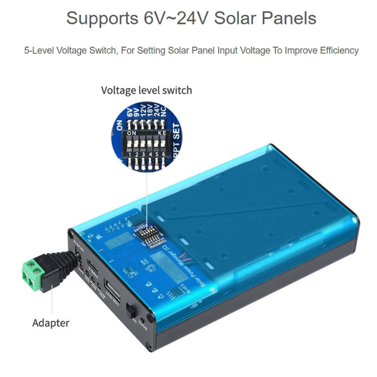 Waveshare Solar Power Manager (C) - Modules Expansions Accessories by WAVESHARE | Online Shopping UK | buy2fix