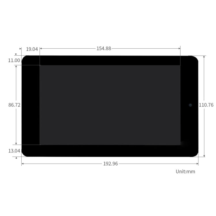 WAVESHARE 7 inch 800 x 480 Capacitive Touch Display with Front Camera for Raspberry Pi - LCD & LED Display Module by WAVESHARE | Online Shopping UK | buy2fix