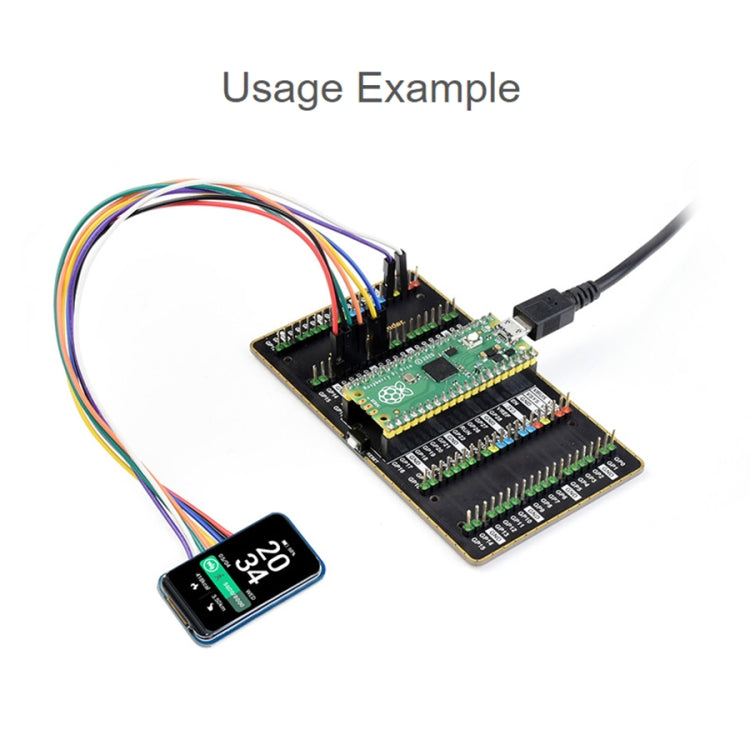 WAVESHARE 1.47 inch LCD Display Module, Rounded Corners, 172 x 320 Resolution, SPI Interface - Modules Expansions Accessories by VONETS | Online Shopping UK | buy2fix