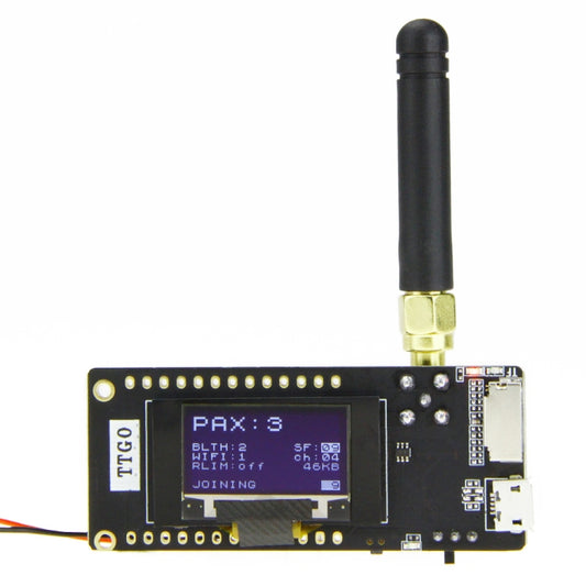 TTGO LORA32 V2.1 ESP32 0.96 inch OLED Bluetooth WiFi Wireless Module 433MHz SMA IP5306 Module with Antenna - Module by TTGO | Online Shopping UK | buy2fix