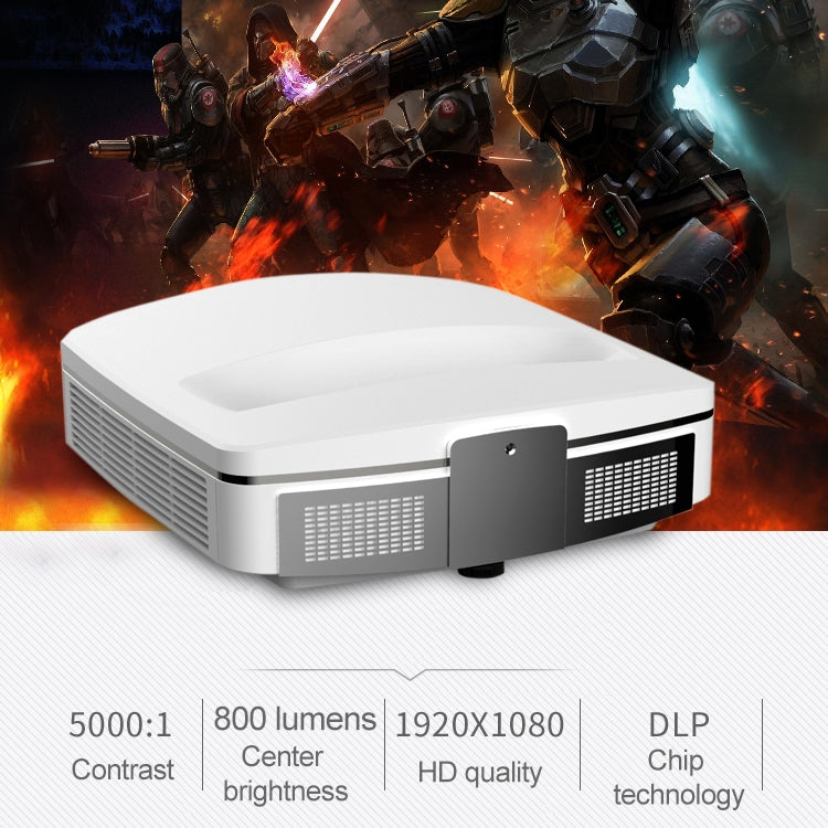 Wejoy K5+ 3400 Lumen 1280x1080 1080P Android 5.1 HD Bluetooth WiFi Smart 3D Ultra-Short Focus Projector, Support HDMI x 2 / USB x 2 /  Micro SD Card - LED Projector by WEJOY | Online Shopping UK | buy2fix