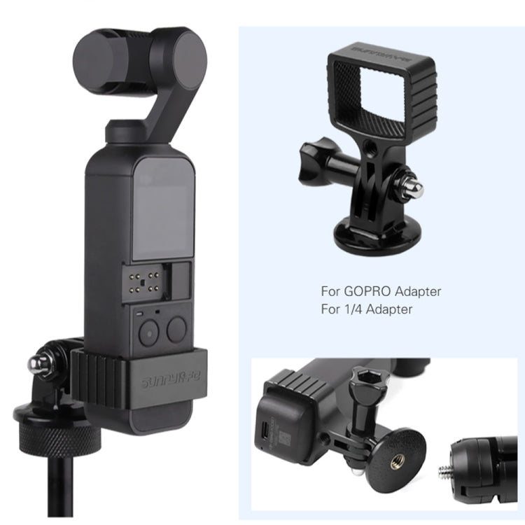 Sunnylife OP-Q9193 Metal Adapter + Tripod for DJI OSMO Pocket - Mount & Holder by Sunnylife | Online Shopping UK | buy2fix