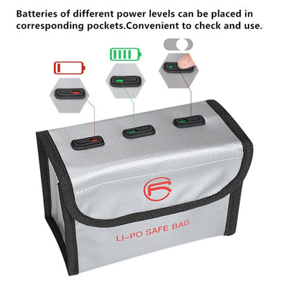 RCSTQ for DJI FPV Combo Battery Li-Po Safe Explosion-proof Storage Bag(Silver) - DJI & GoPro Accessories by RCSTQ | Online Shopping UK | buy2fix