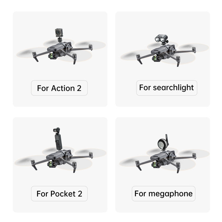 STARTRC Multifunctional Expansion Fixed Shock Mount for DJI Mavic 3 (Grey) - Others by STARTRC | Online Shopping UK | buy2fix