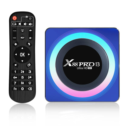 Acrylic X88 Pro 13 8K Ultra HD Android 13.0 Smart TV Box with Remote Control, RK3528 Quad-Core, 2GB+16GB(AU Plug) - Others by buy2fix | Online Shopping UK | buy2fix