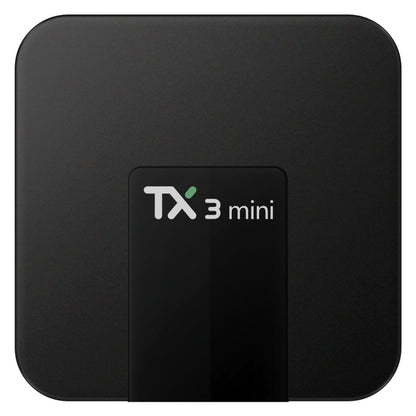 TX3 Mini 4K*2K Display HD Smart TV BOX Player with Remote Controller, Android 7.1 OS Amlogic S905W up to 2.0 GHz, Quad core ARM Cortex-A53, RAM: 2GB DDR3, ROM: 16GB, Supports WiFi & TF & AV In & DC In, US Plug(Black) - Consumer Electronics by buy2fix | Online Shopping UK | buy2fix