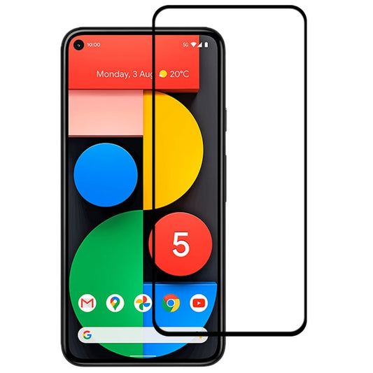 For Google Pixel 5 Full Glue Full Screen Tempered Glass Film - Mobile Accessories by buy2fix | Online Shopping UK | buy2fix