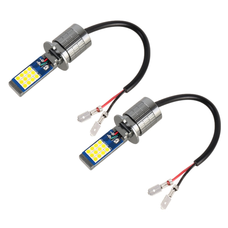 H3 2 PCS DC12-24V / 10.5W Car Fog Lights with 24LEDs SMD-3030 & Constant Current, Box Packaging(Gold Light) - In Car by buy2fix | Online Shopping UK | buy2fix