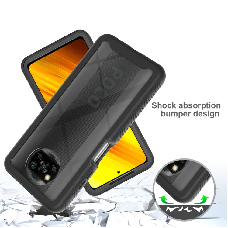 For Xiaomi Poco X3 NFC Starry Sky Solid Color Series Shockproof PC + TPU Protective Case(Black) - Xiaomi Accessories by buy2fix | Online Shopping UK | buy2fix