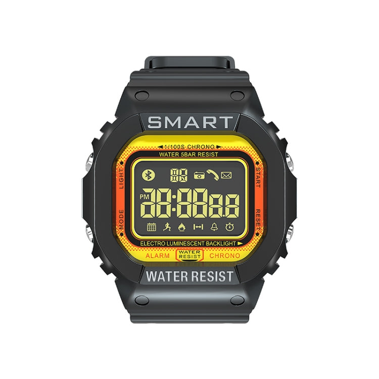 Lokmat MK22 1.21 inch FSTN LCD Screen 50m Waterproof Smart Watch, Support Information Reminder / Remote Camera / Sport Record(Orange) - Smart Watches by Lokmat | Online Shopping UK | buy2fix