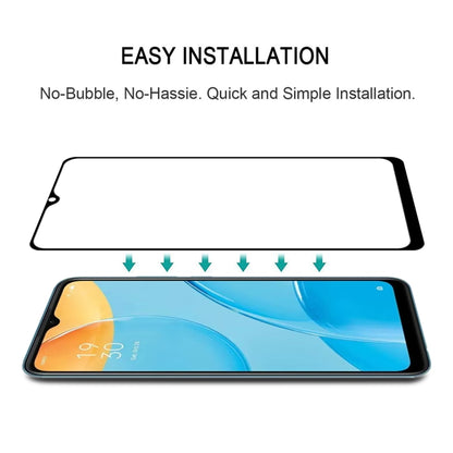 For OPPO A15s Full Glue Full Screen Tempered Glass Film - OPPO & vivo Accessories by buy2fix | Online Shopping UK | buy2fix