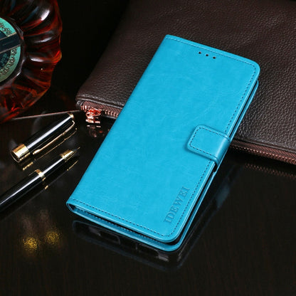 For Xiaomi Redmi Note 9T 5G idewei Crazy Horse Texture Horizontal Flip Leather Case with Holder & Card Slots & Wallet(Sky Blue) - Xiaomi Accessories by idewei | Online Shopping UK | buy2fix