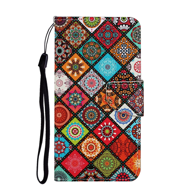 For Samsung Galaxy A02s(EU Edition) Colored Drawing Pattern Horizontal Flip Leather Case with Holder & Card Slots & Wallet & Lanyard(Ethnic Style) - Galaxy Phone Cases by ViLi | Online Shopping UK | buy2fix