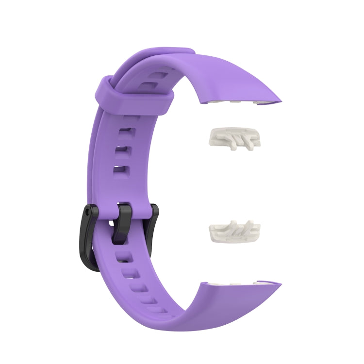 For Huawei Honor Band 6 TPU Watch Band, Size: One Size(Purple) - Smart Wear by buy2fix | Online Shopping UK | buy2fix