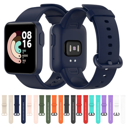 For Xiaomi Mi Watch Lite / Redmi Watch Silicone Watch Band, Size: One Size(White) - Smart Wear by buy2fix | Online Shopping UK | buy2fix