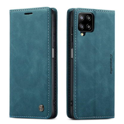 For Samsung Galaxy A12 CaseMe 013 Multifunctional Horizontal Flip Leather Case with Holder & Card Slot & Wallet(Blue) - Samsung Accessories by CaseMe | Online Shopping UK | buy2fix