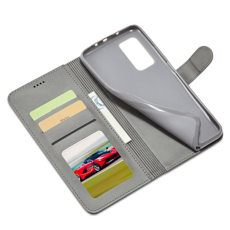 For Xiaomi Redmi Note 10 / Note 10S LC.IMEEKE Calf Texture Horizontal Flip Leather Case with Holder & Card Slots & Wallet(Grey) - Xiaomi Cases by LC.IMEEKE | Online Shopping UK | buy2fix