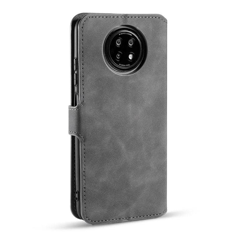 For Xiaomi Redmi Note 9T 5G DG.MING Retro Oil Side Horizontal Flip Leather Case with Holder & Card Slots & Wallet(Grey) - Xiaomi Cases by DG.MING | Online Shopping UK | buy2fix